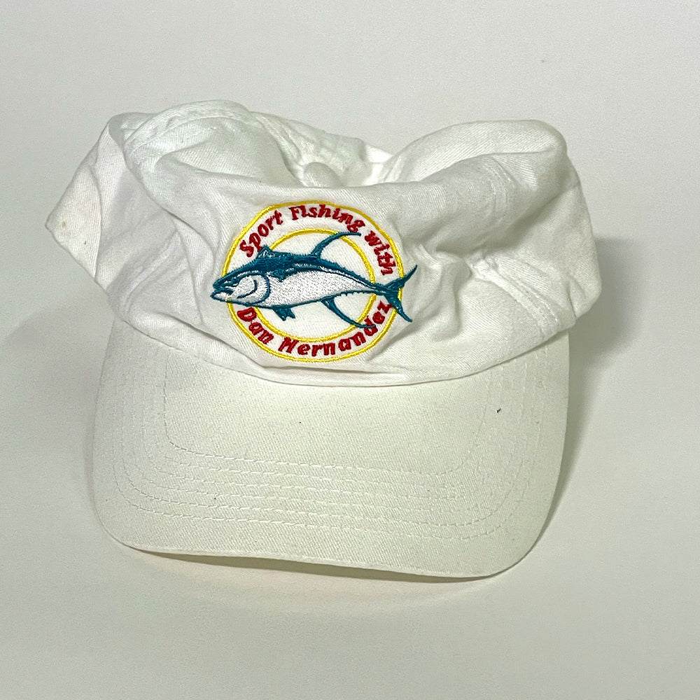 Sport Fishing Hat - White Tuna Logo – Sport Fishing with Dan Hernandez